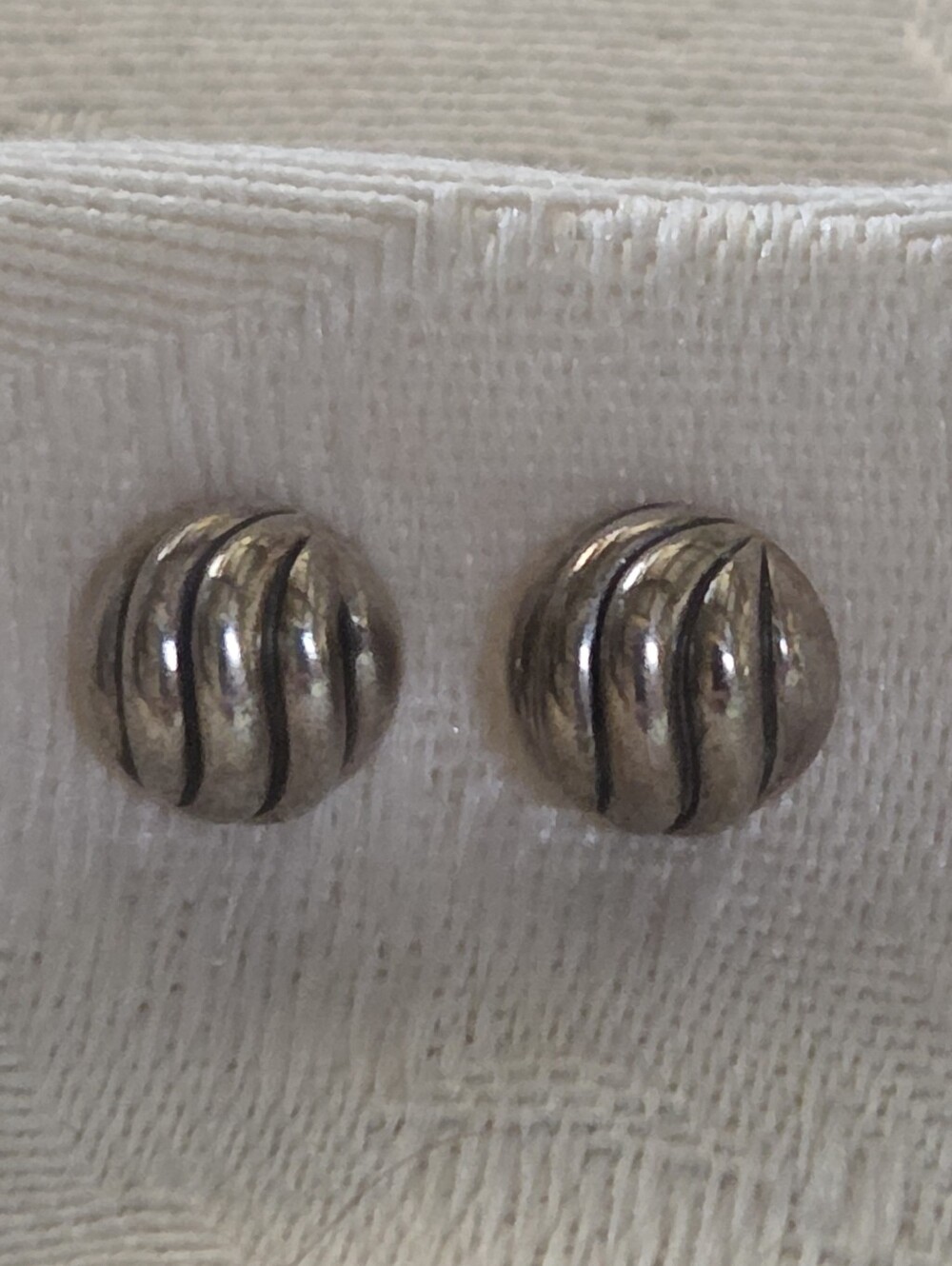 David Yurman Sculpted Cable Stud Earrings, Sterling Silver, NWT